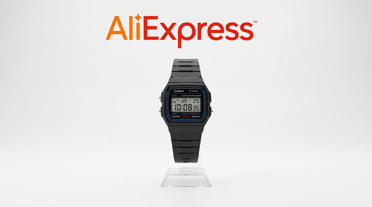 ຄູ່ມືຊື້ Casio F-91W ໃນ AliExpress ສຳລັບຜູ້ຊື້ໃນ ສປປ ລາວ